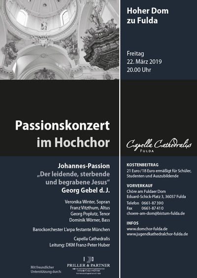 Passionskonzert im Hochchor des Fuldaer Domes